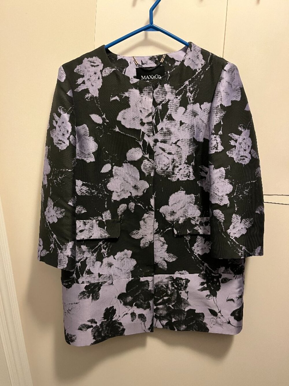 Max & Co Lilac Floral Overcoat